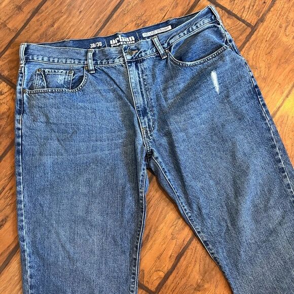 Urban Pipeline jeans men’s 38x30 Relaxed Straight cotton blue denim nice! - Picture 2 of 10